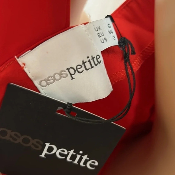 ASOS red halter,fit&flare,cut out dress,  event, coquette - Picture 2 of 10